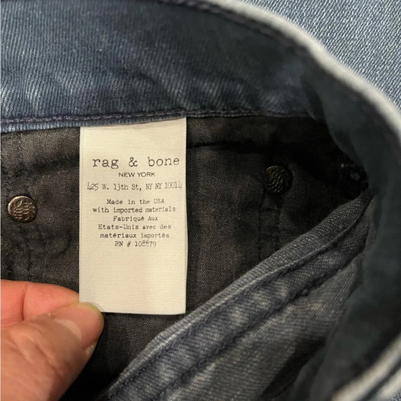 [W32Inseam30”]Rag &Bone Standard Issue Fit 2 Mid Rise Slim Leg Men Jeans - Picture 10 of 12